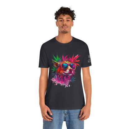 PSYCHEDELIC CANNABIS DOG™ | PREMIUM TRIPPY ART TEE