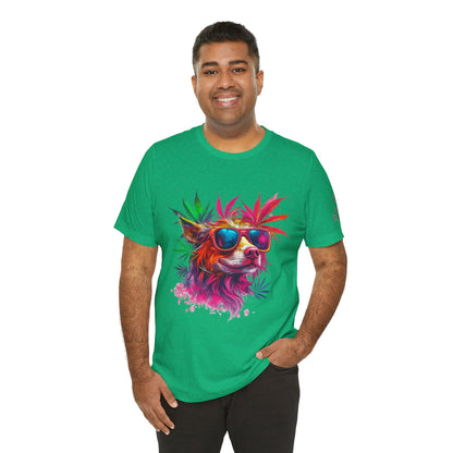 PSYCHEDELIC CANNABIS DOG™ | PREMIUM TRIPPY ART TEE