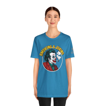 Smoking & Joking T-Shirt - Premium Airlume Cotton Cannabis Villain Pop Art Tee