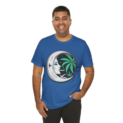 Toker Girl Coin Tee - Vintage Cannabis Portrait Art Design | High Roller