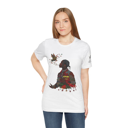 High Roller ANSO Freedom Eagle Cannabis T-Shirt - Premium 420 Artistic Double Exposure Urban Culture Liberation Apparel