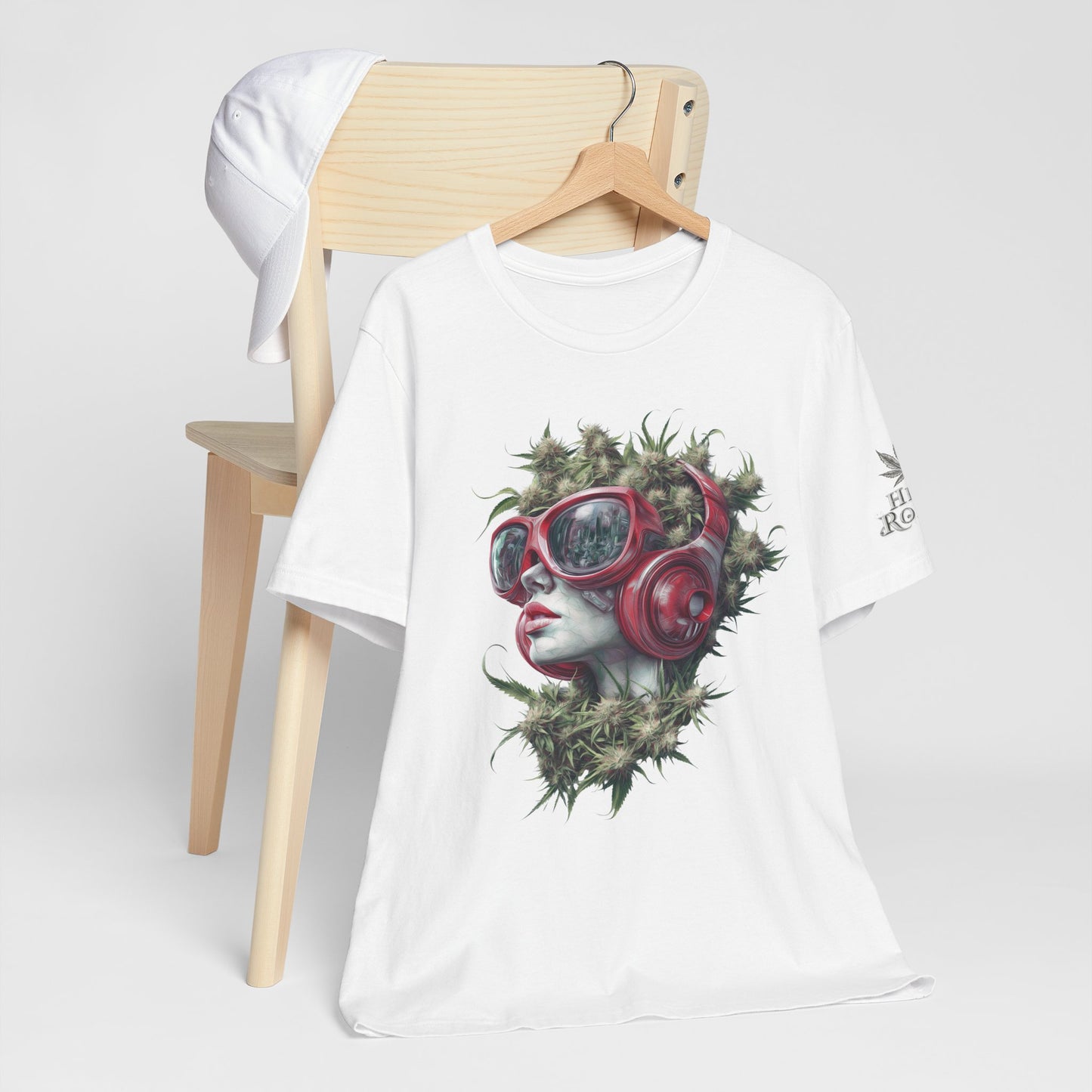 Vibes & Vision Tee - Premium Airlume Cotton Cannabis Culture Surreal Music Art