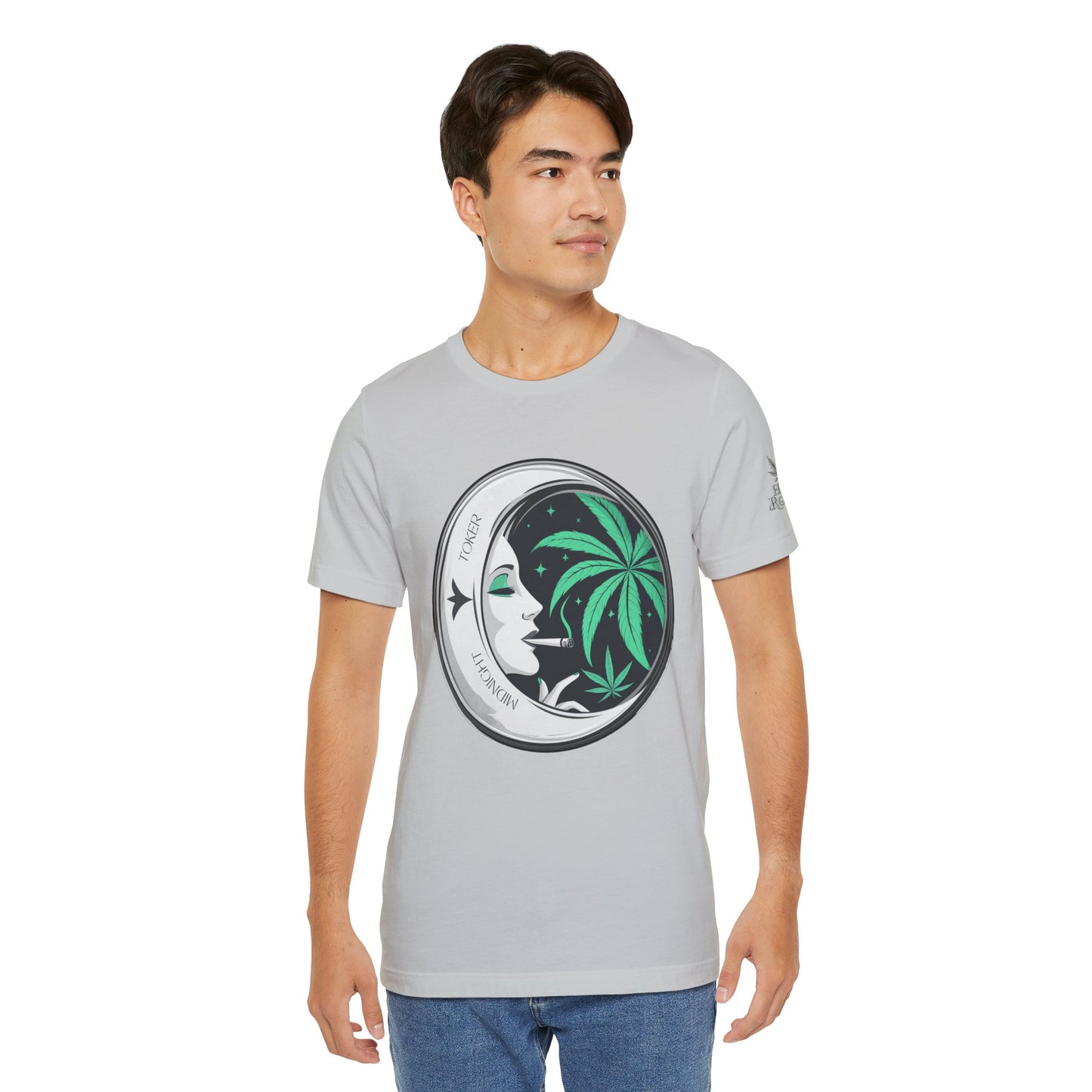 Toker Girl Coin Tee - Vintage Cannabis Portrait Art Design | High Roller
