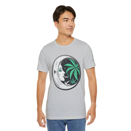 Toker Girl Coin Tee - Vintage Cannabis Portrait Art Design | High Roller