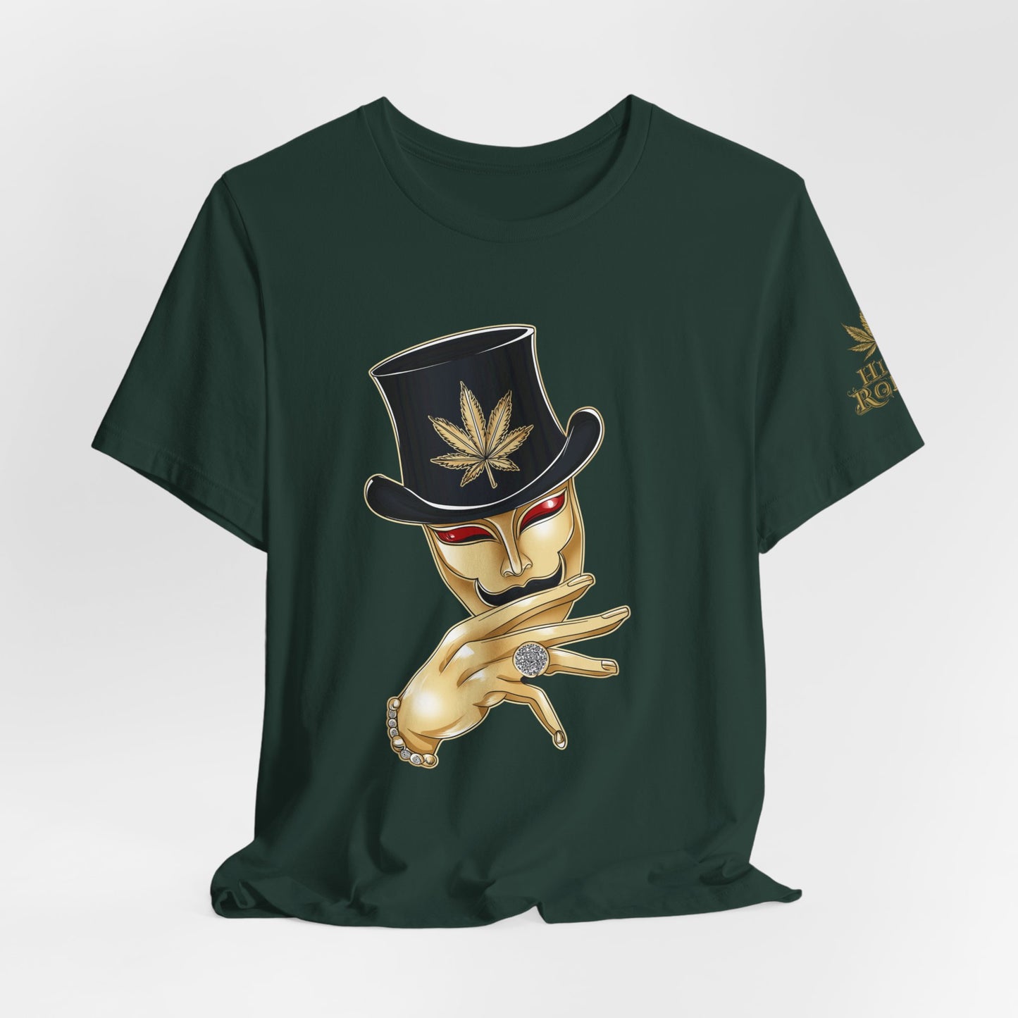 Golden Touch T-Shirt - Premium Airlume Cotton Cannabis Luxury Boss Art Tee