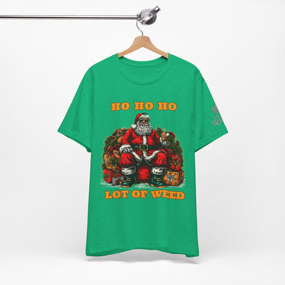 Ho Ho Ho Lot Of Weed Premium Cannabis Christmas T-Shirt