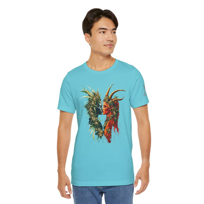 Sacred Union T-Shirt - Premium Airlume Cotton Cannabis Spirits Fantasy Art Tee