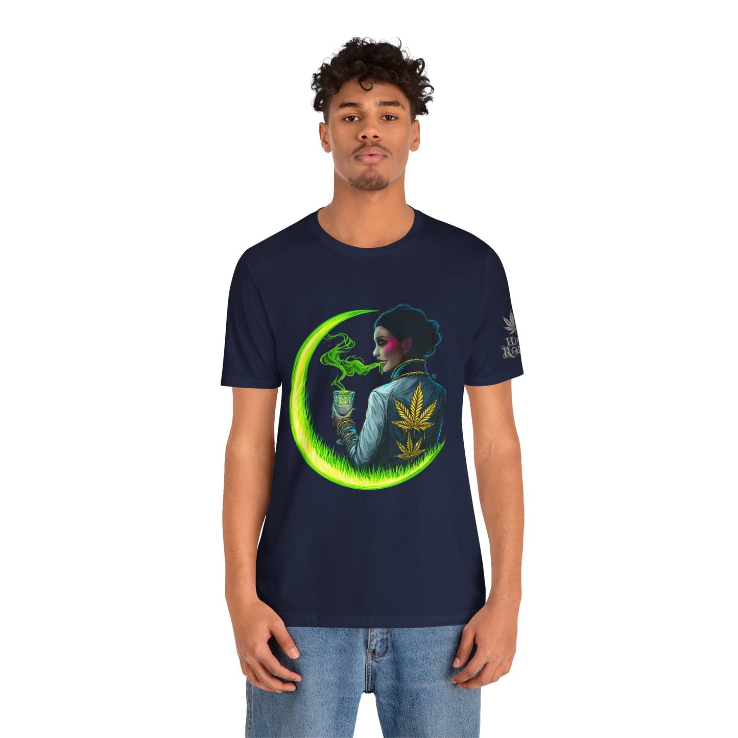 Cannabis Queen Commander T-Shirt - Premium Afrofuturistic 420 Lifestyle Apparel"