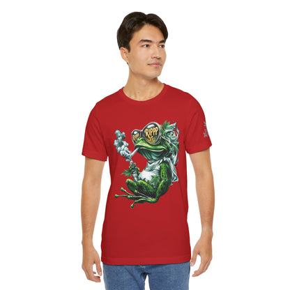 RIPPP IT Cosmic Frog Tee - Premium Airlume Cotton Cannabis Culture Streetwear