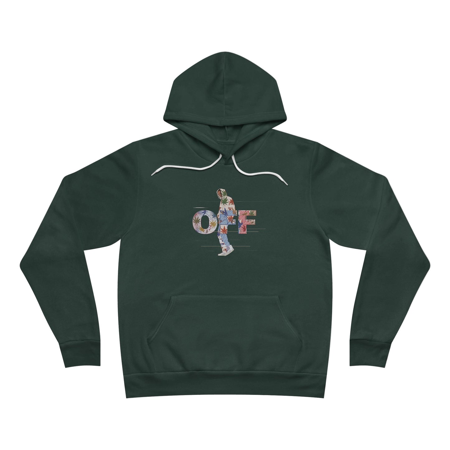 OFF Cannabis Collage - Artistic 420 Typography Unisex Pullover Hoodie