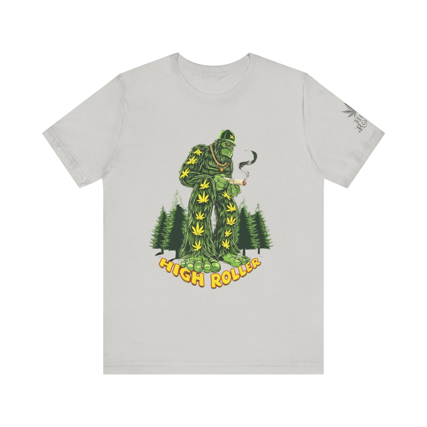 Cannabis Sasquatch Forest King T-Shirt - Premium Bigfoot 420 Lifestyle Apparel"