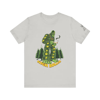 Cannabis Sasquatch Forest King T-Shirt - Premium Bigfoot 420 Lifestyle Apparel"