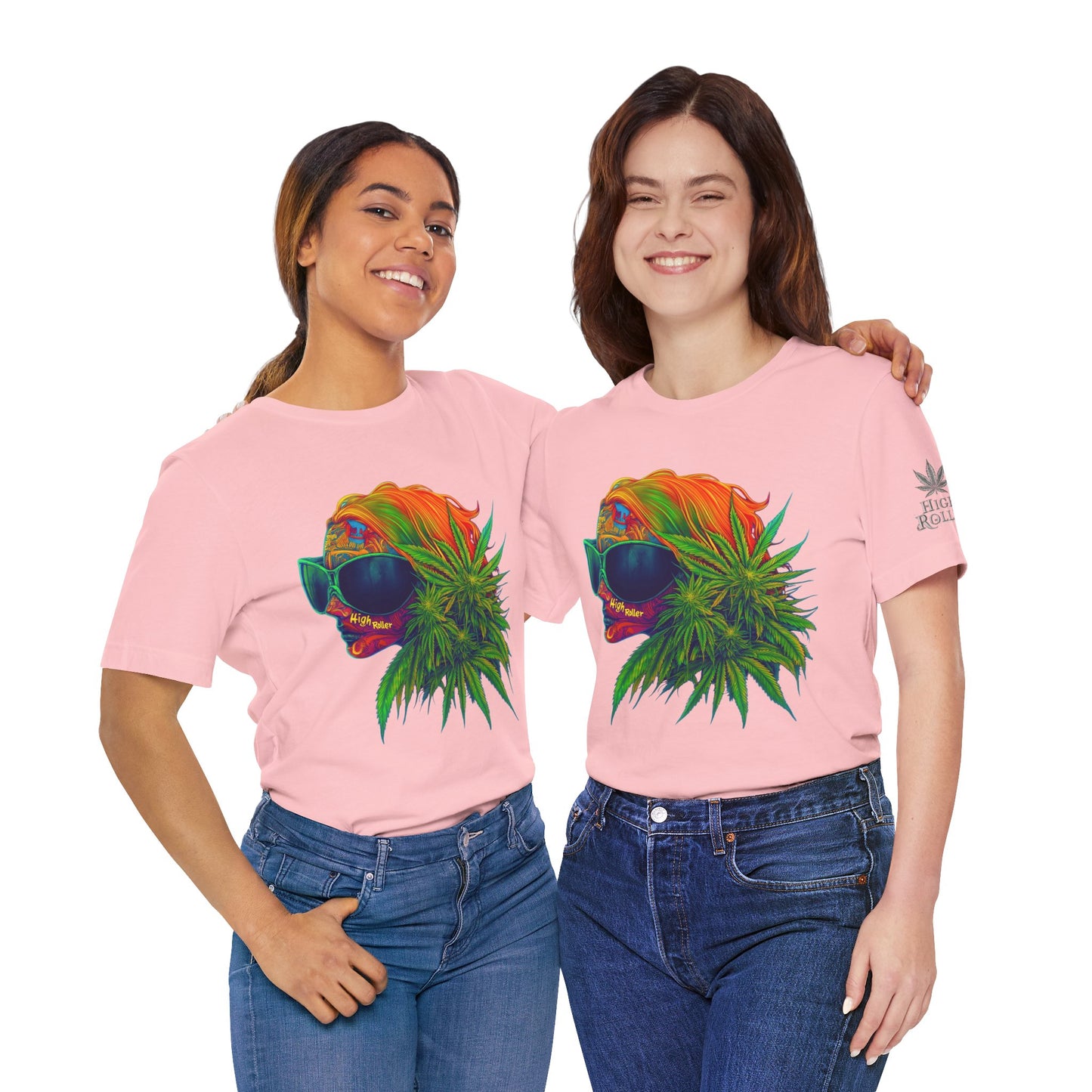 Neon Dreams Tee - Premium Airlume Cotton Cannabis Culture Psychedelic Profile Art