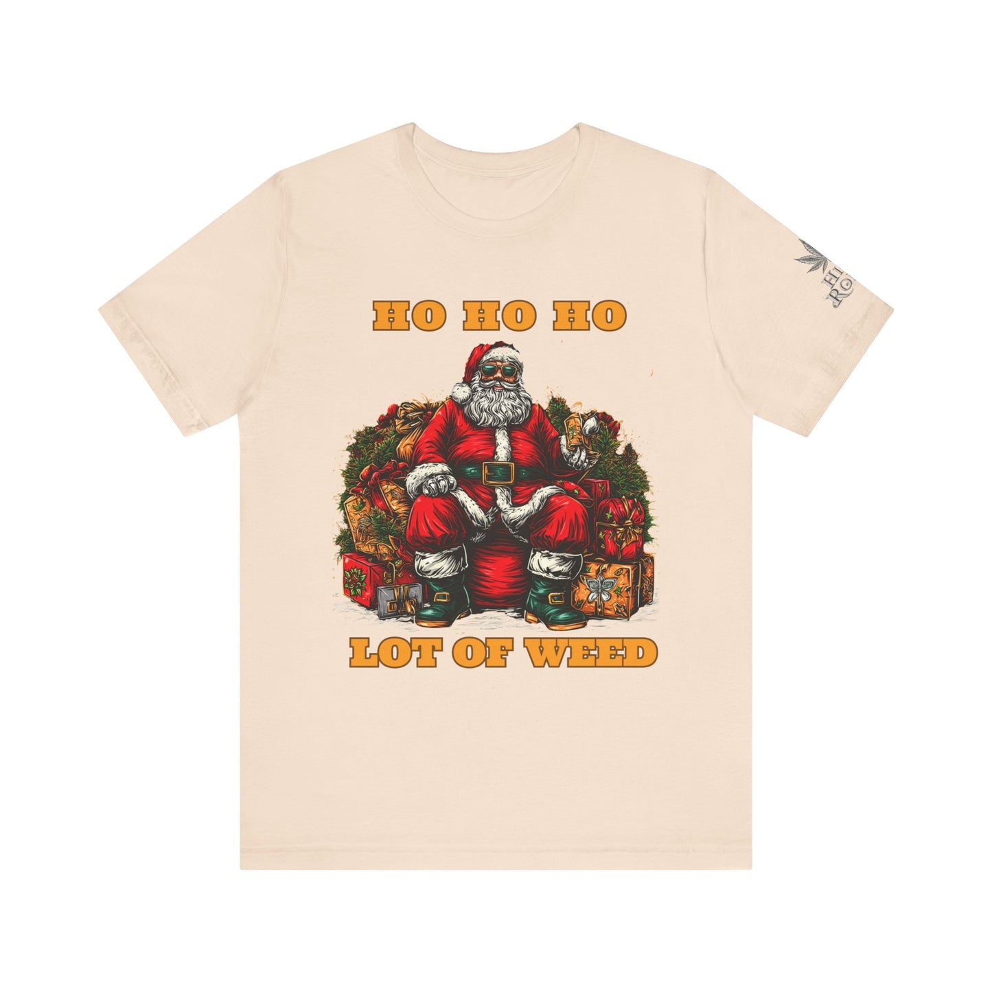 Ho Ho Ho Lot Of Weed Premium Cannabis Christmas T-Shirt
