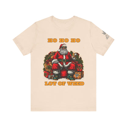 Ho Ho Ho Lot Of Weed Premium Cannabis Christmas T-Shirt