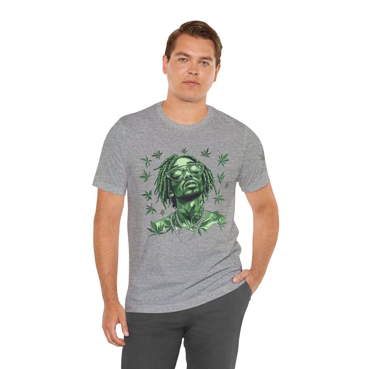 Elevated Vision Green Dream Tee - Premium Airlume Cotton Cannabis Culture Art