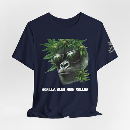Gorilla Glue Elite Tee - Premium Airlume Cotton Cannabis Strain Culture Black Shirt