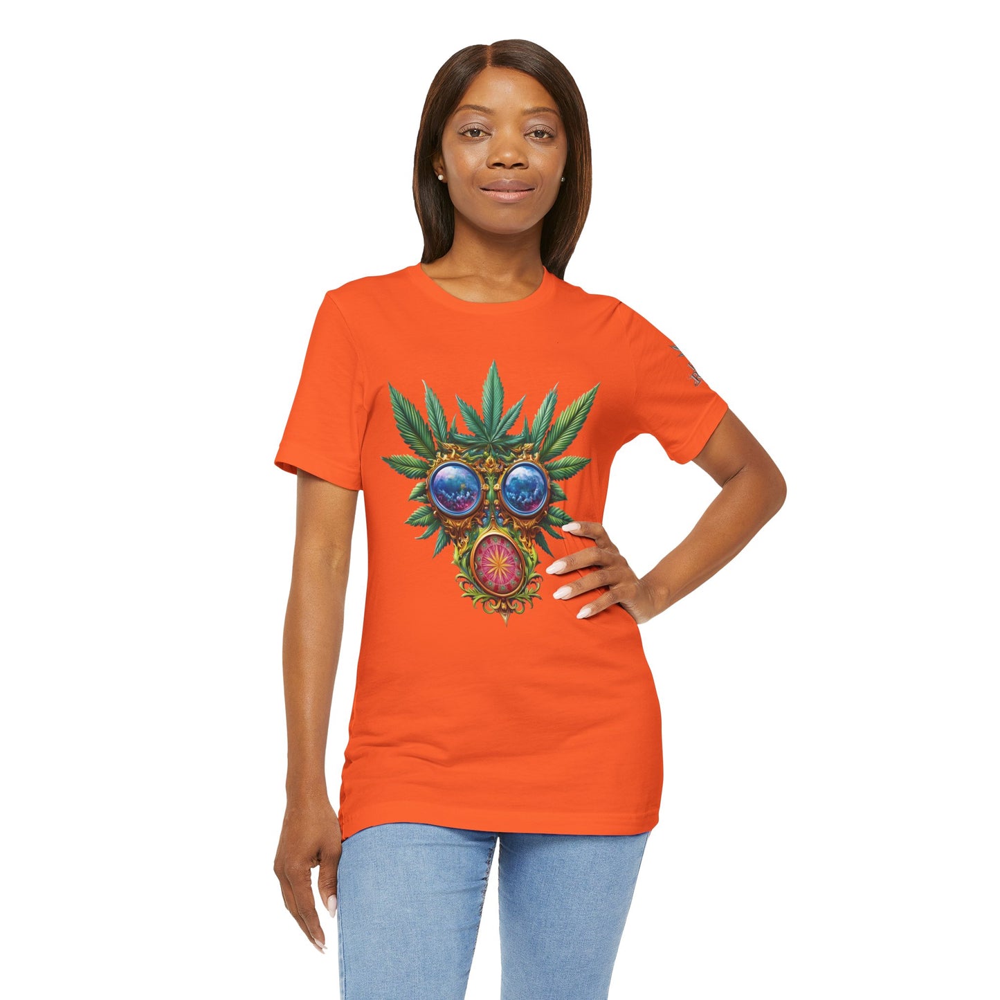 Third Eye Vision T-Shirt - Premium Airlume Cotton Cannabis Kaleidoscope Art Tee