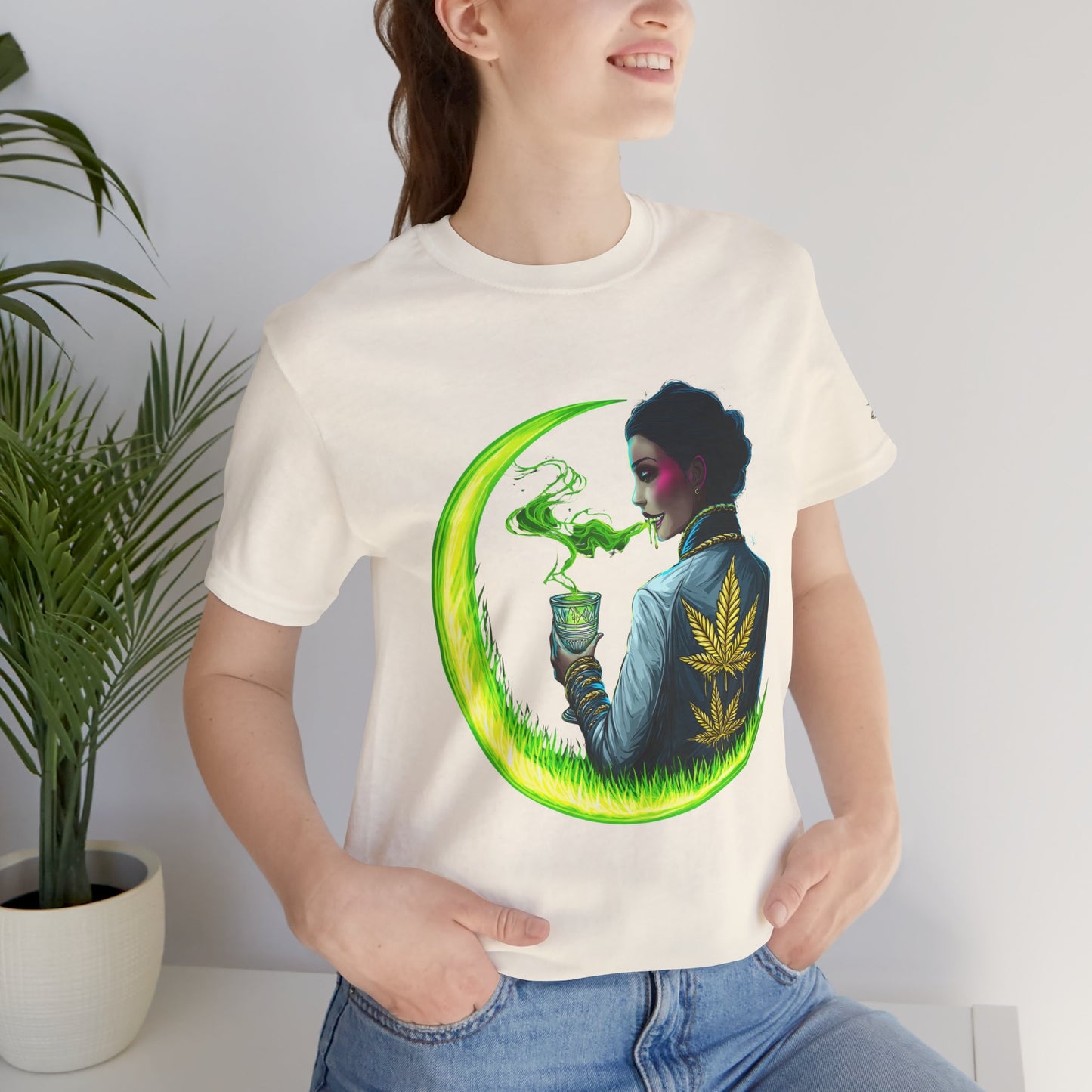 Cannabis Queen Commander T-Shirt - Premium Afrofuturistic 420 Lifestyle Apparel"