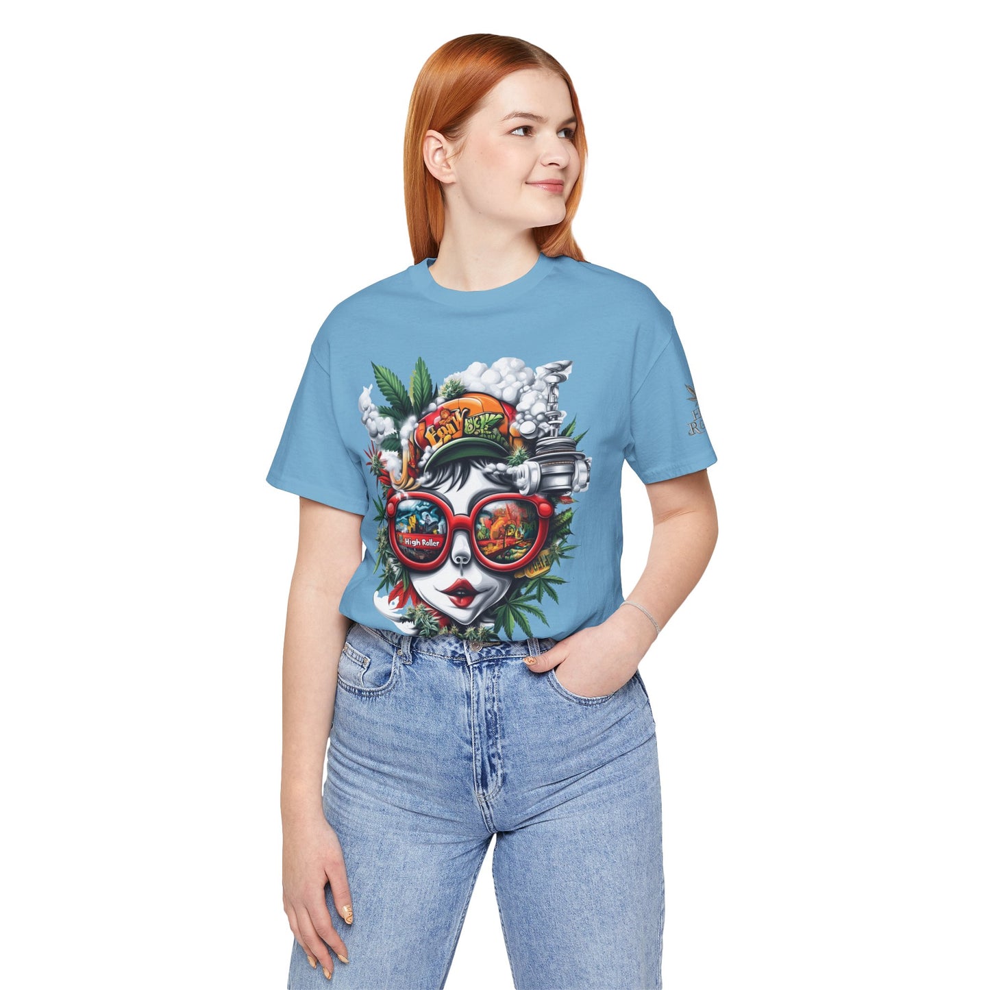 Vision Quest T-Shirt - Premium Airlume Cotton Cannabis Goddess Psychedelic Art Tee