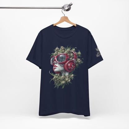 CANNABIS GODDESS TECH™ | PREMIUM FUTURISTIC ART TEE