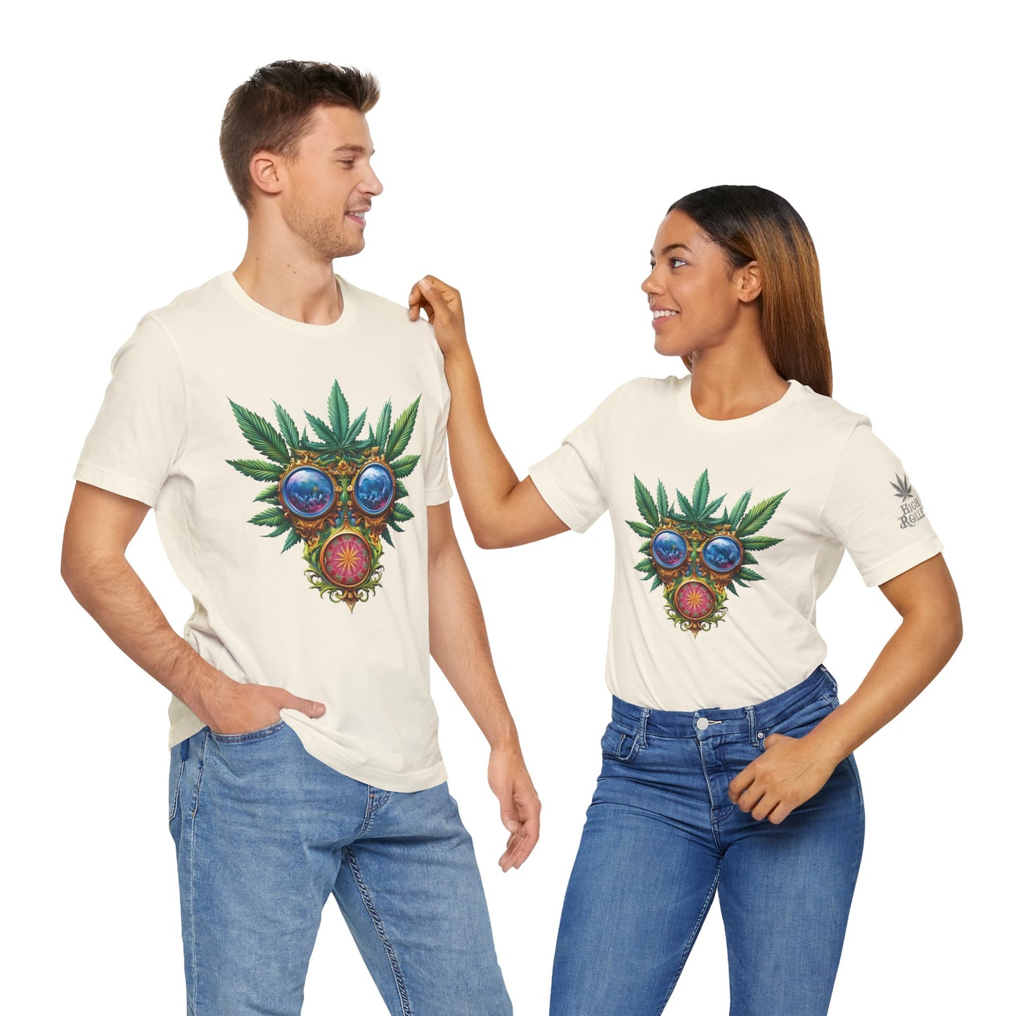 Third Eye Vision T-Shirt - Premium Airlume Cotton Cannabis Kaleidoscope Art Tee