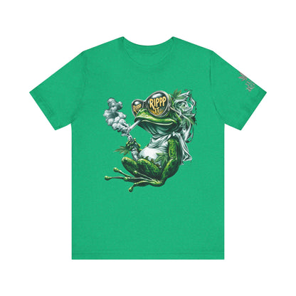 RIPPP IT Cosmic Frog Tee - Premium Airlume Cotton Cannabis Culture Streetwear