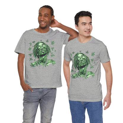Elevated Vision Green Dream Tee - Premium Airlume Cotton Cannabis Culture Art