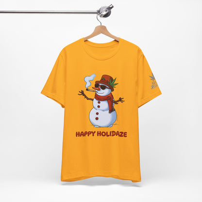 Happy Holidaze Premium Cannabis Christmas T-Shirt