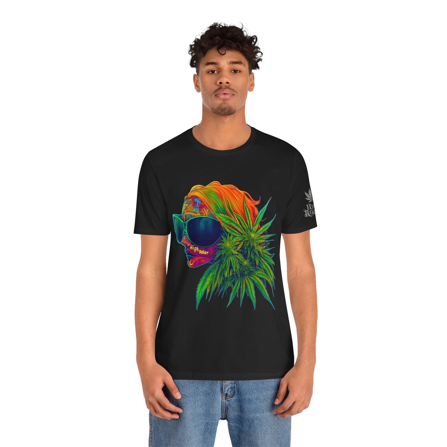 Neon Dreams Tee - Premium Airlume Cotton Cannabis Culture Psychedelic Profile Art