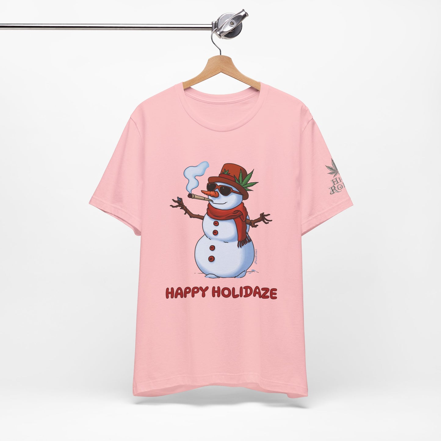Happy Holidaze Premium Cannabis Christmas T-Shirt