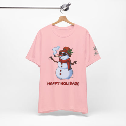 Happy Holidaze Premium Cannabis Christmas T-Shirt