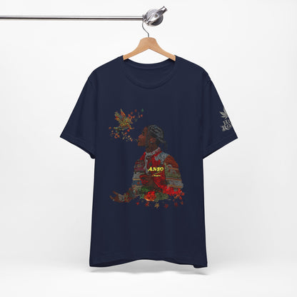 High Roller ANSO Freedom Eagle Cannabis T-Shirt - Premium 420 Artistic Double Exposure Urban Culture Liberation Apparel