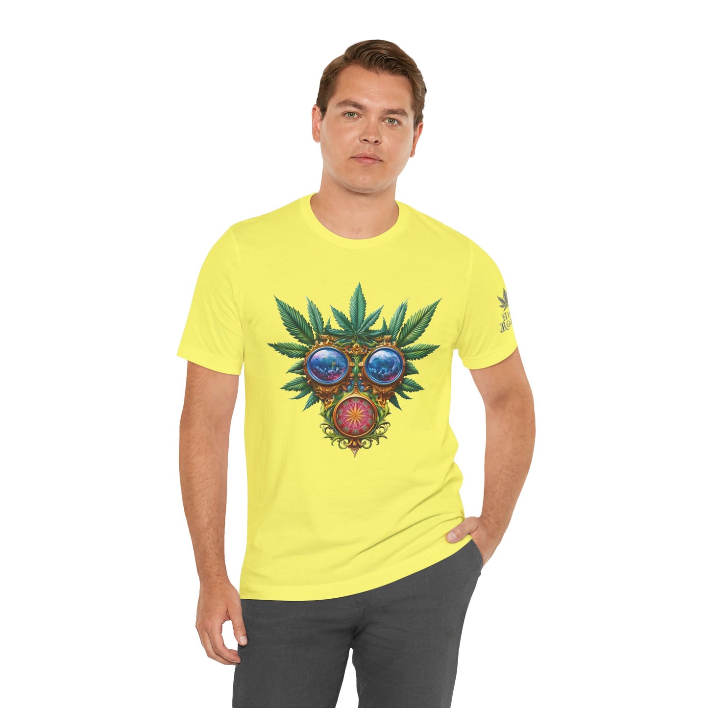 Third Eye Vision T-Shirt - Premium Airlume Cotton Cannabis Kaleidoscope Art Tee