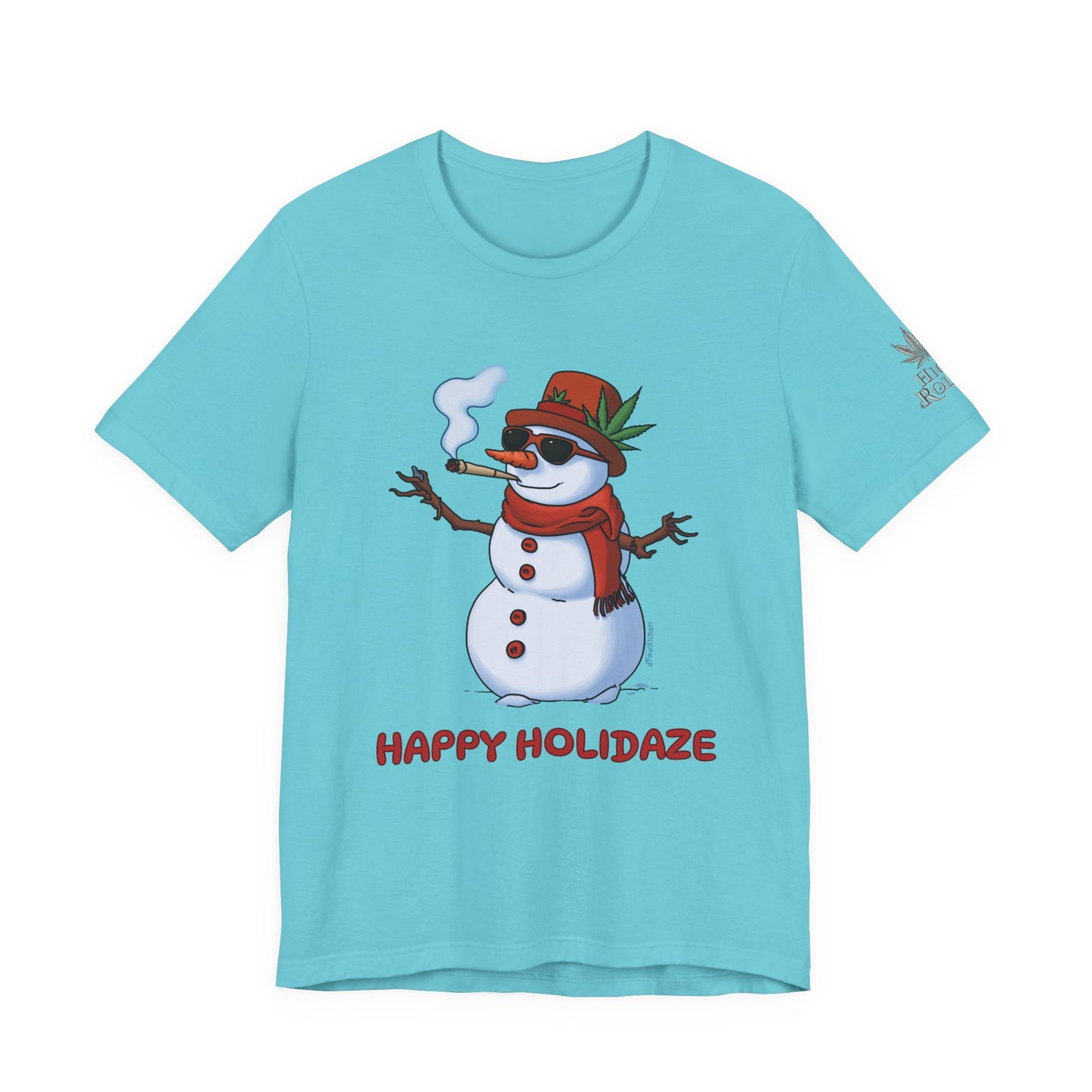 Happy Holidaze Premium Cannabis Christmas T-Shirt