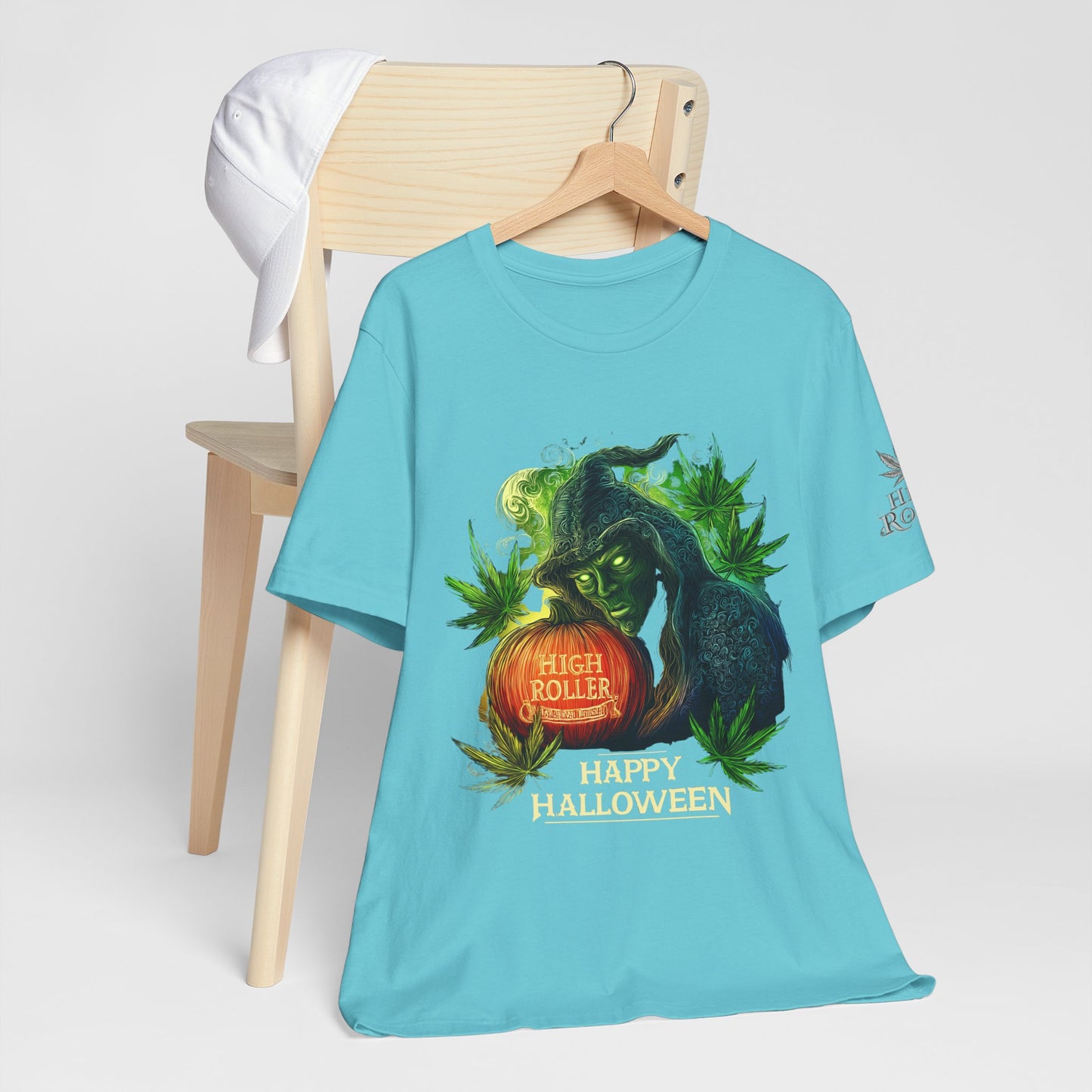 Cannabis Witch's Brew Halloween T-Shirt - Premium Spooky 420 Black Edition Apparel"