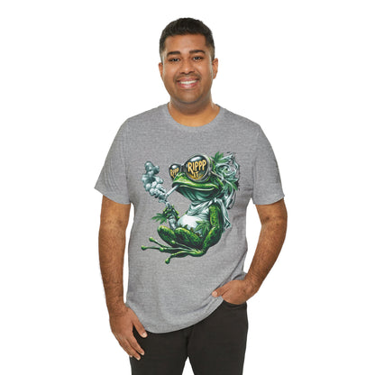 RIPPP IT Cosmic Frog Tee - Premium Airlume Cotton Cannabis Culture Streetwear
