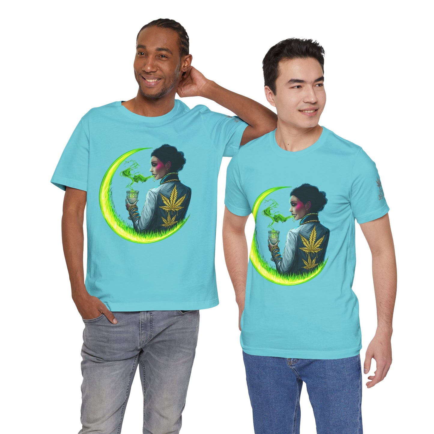 Cannabis Queen Commander T-Shirt - Premium Afrofuturistic 420 Lifestyle Apparel"