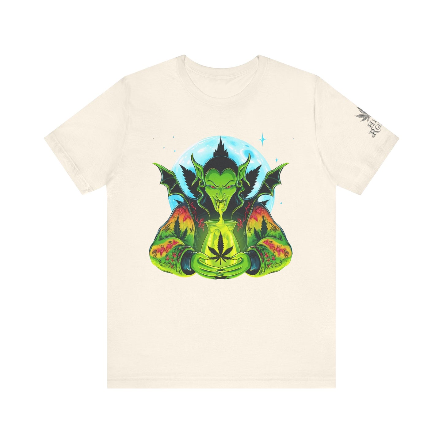 Mystic Dragon Guardian Cannabis Meditation T-Shirt - Premium Psychedelic 420 Apparel