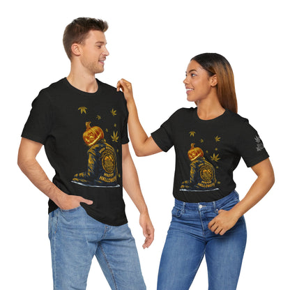 Pumpkin Head HIGH ROLLER Halloween T-Shirt - Premium Cannabis Culture Apparel