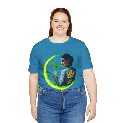 Cannabis Queen Commander T-Shirt - Premium Afrofuturistic 420 Lifestyle Apparel"