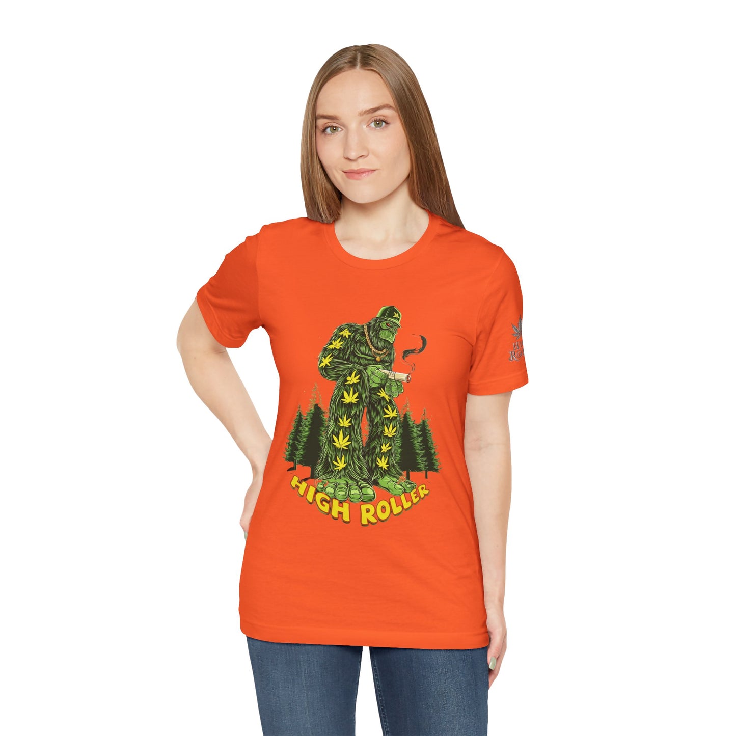 Cannabis Sasquatch Forest King T-Shirt - Premium Bigfoot 420 Lifestyle Apparel"
