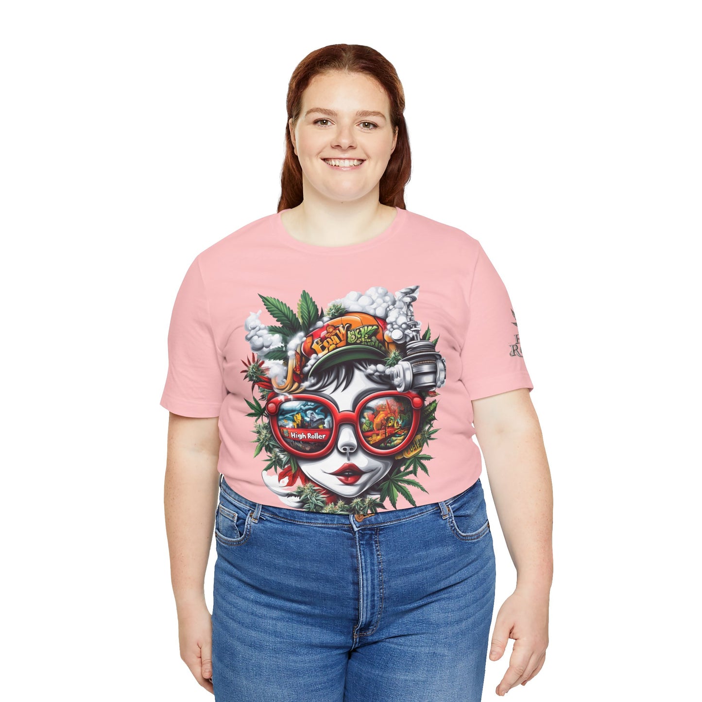 Vision Quest T-Shirt - Premium Airlume Cotton Cannabis Goddess Psychedelic Art Tee