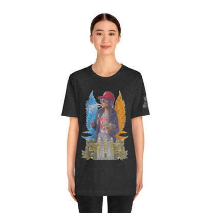 High Roller Golden Wings Money Cannabis T-Shirt - Premium 420 Hip-Hop Angel Street Culture Success Lifestyle Apparel