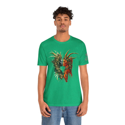 Sacred Union T-Shirt - Premium Airlume Cotton Cannabis Spirits Fantasy Art Tee