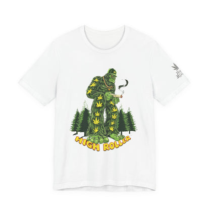 Cannabis Sasquatch Forest King T-Shirt - Premium Bigfoot 420 Lifestyle Apparel"