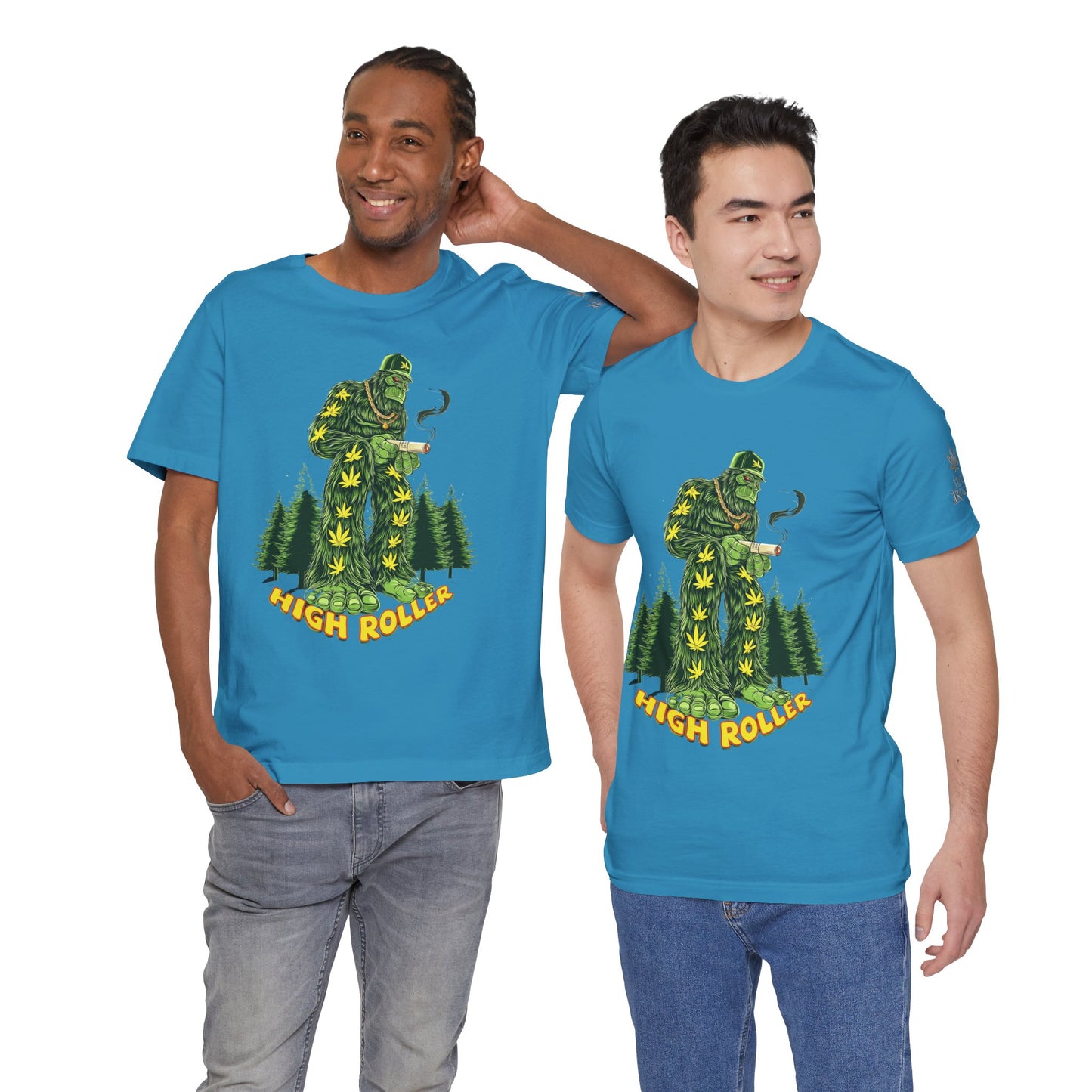 Cannabis Sasquatch Forest King T-Shirt - Premium Bigfoot 420 Lifestyle Apparel"