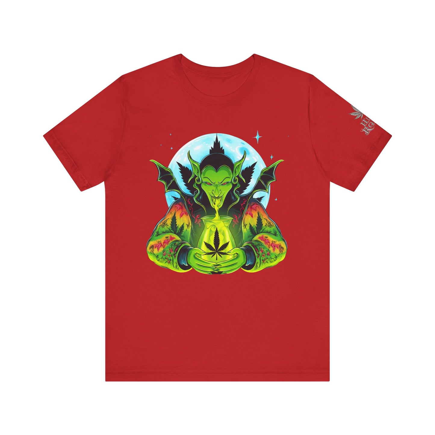 Mystic Dragon Guardian Cannabis Meditation T-Shirt - Premium Psychedelic 420 Apparel