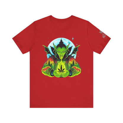Mystic Dragon Guardian Cannabis Meditation T-Shirt - Premium Psychedelic 420 Apparel