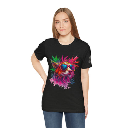 PSYCHEDELIC CANNABIS DOG™ | PREMIUM TRIPPY ART TEE